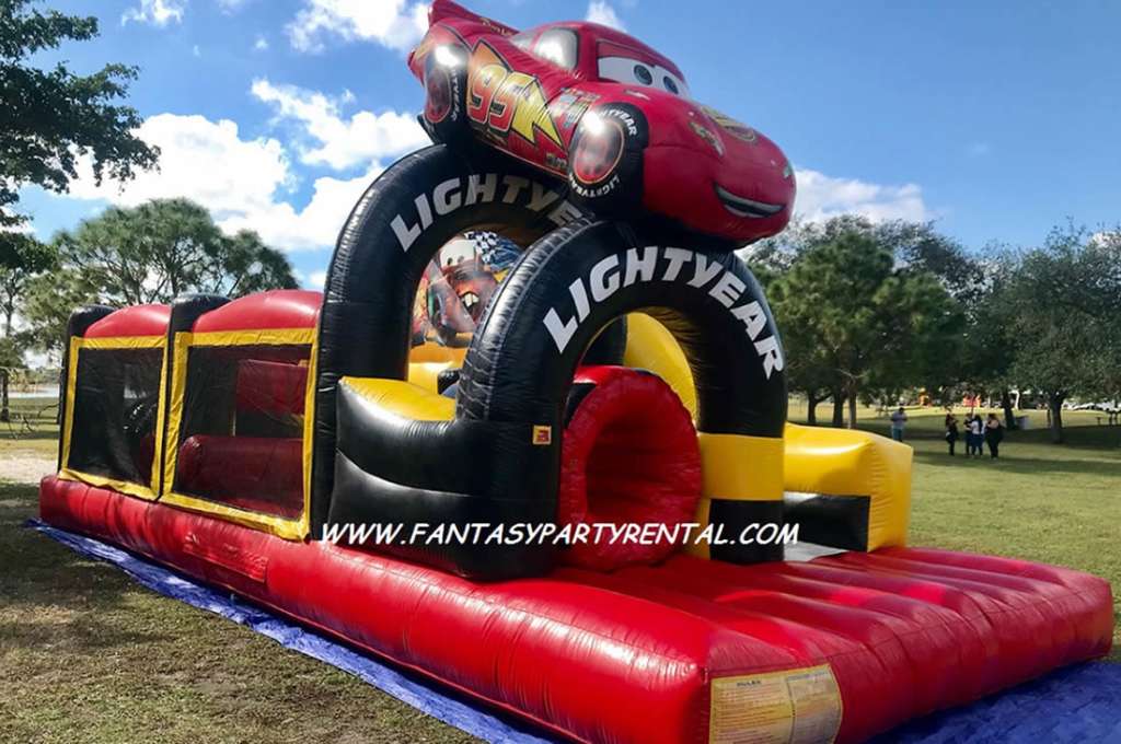Cars Challenge Obstacle Course - Fantasy Party Rental Broward - Miami