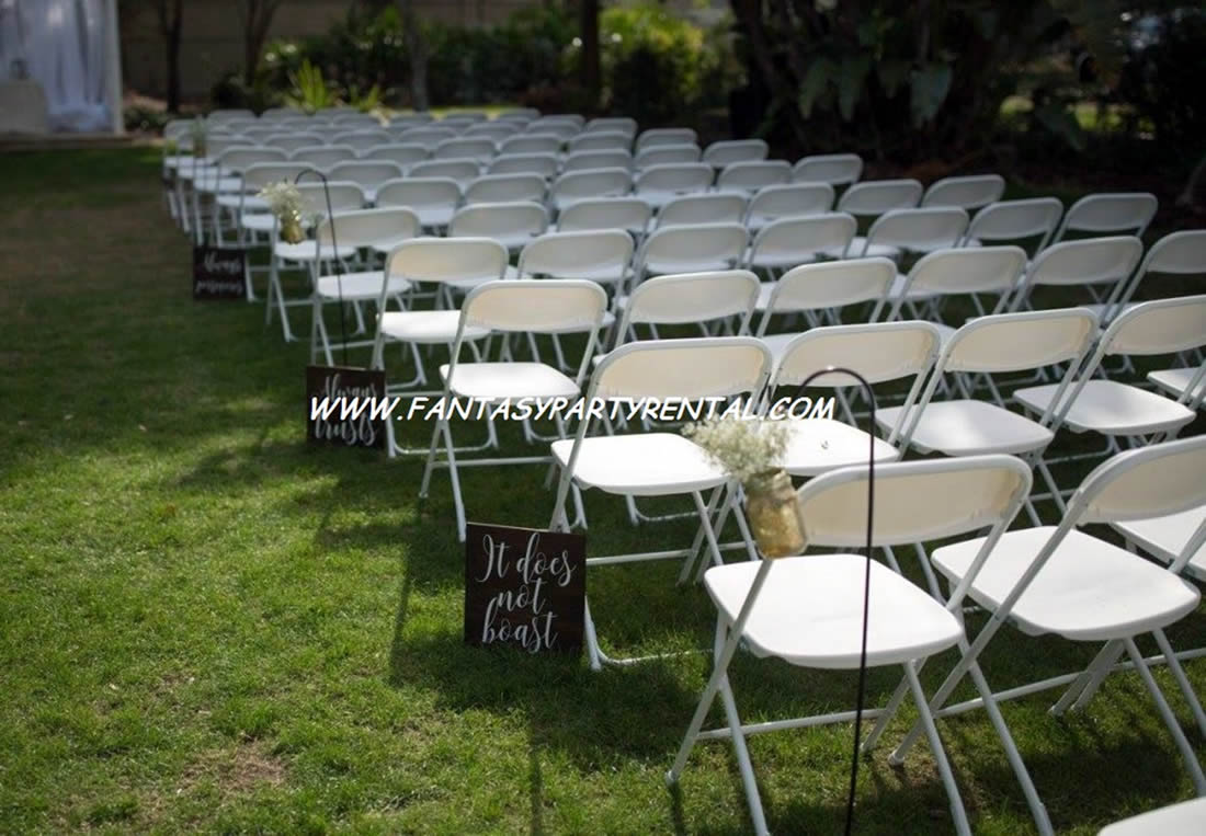 Folding Chairs Fantasy Party Rental