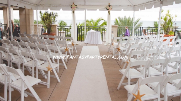 White padded chairs