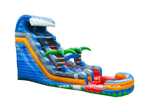 Tsunami Slide, Single lane, 22ft