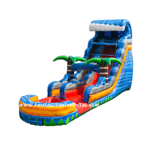 Tsunami Slide, Single lane, 22ft